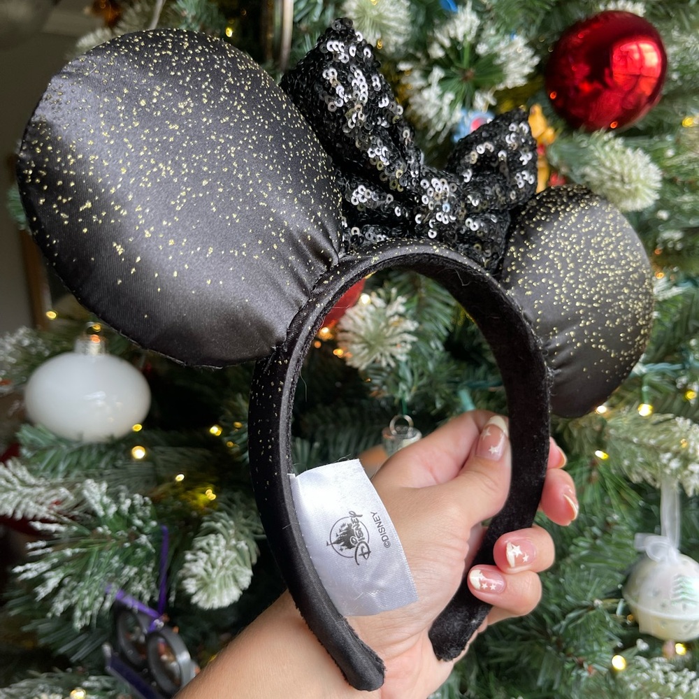 Minnie Ears Black and Gold - Picture 3 of 6